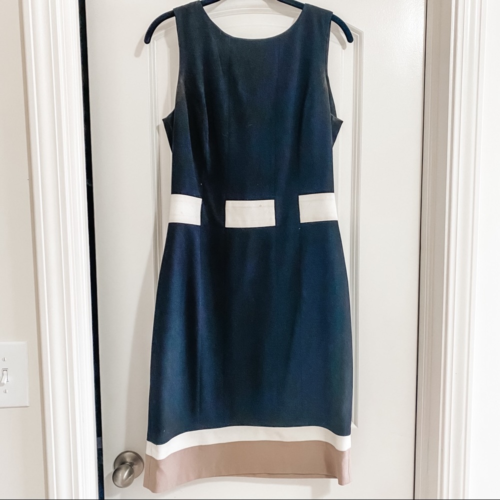 CHAPS Black & Tan Dress